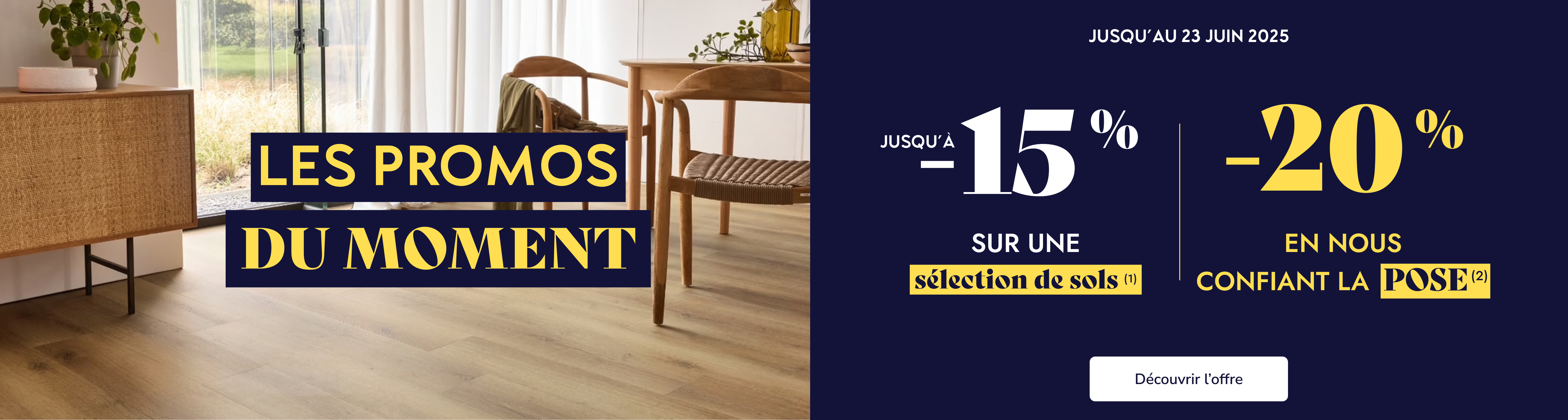 -15% sur une sélection de produits 