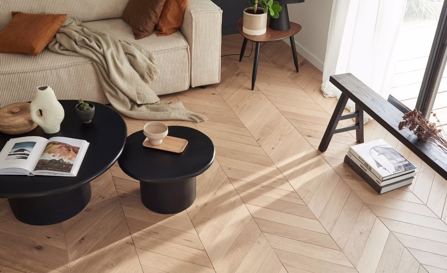 Point de Hongrie, bâtons rompus, tendance chevron pour les sols