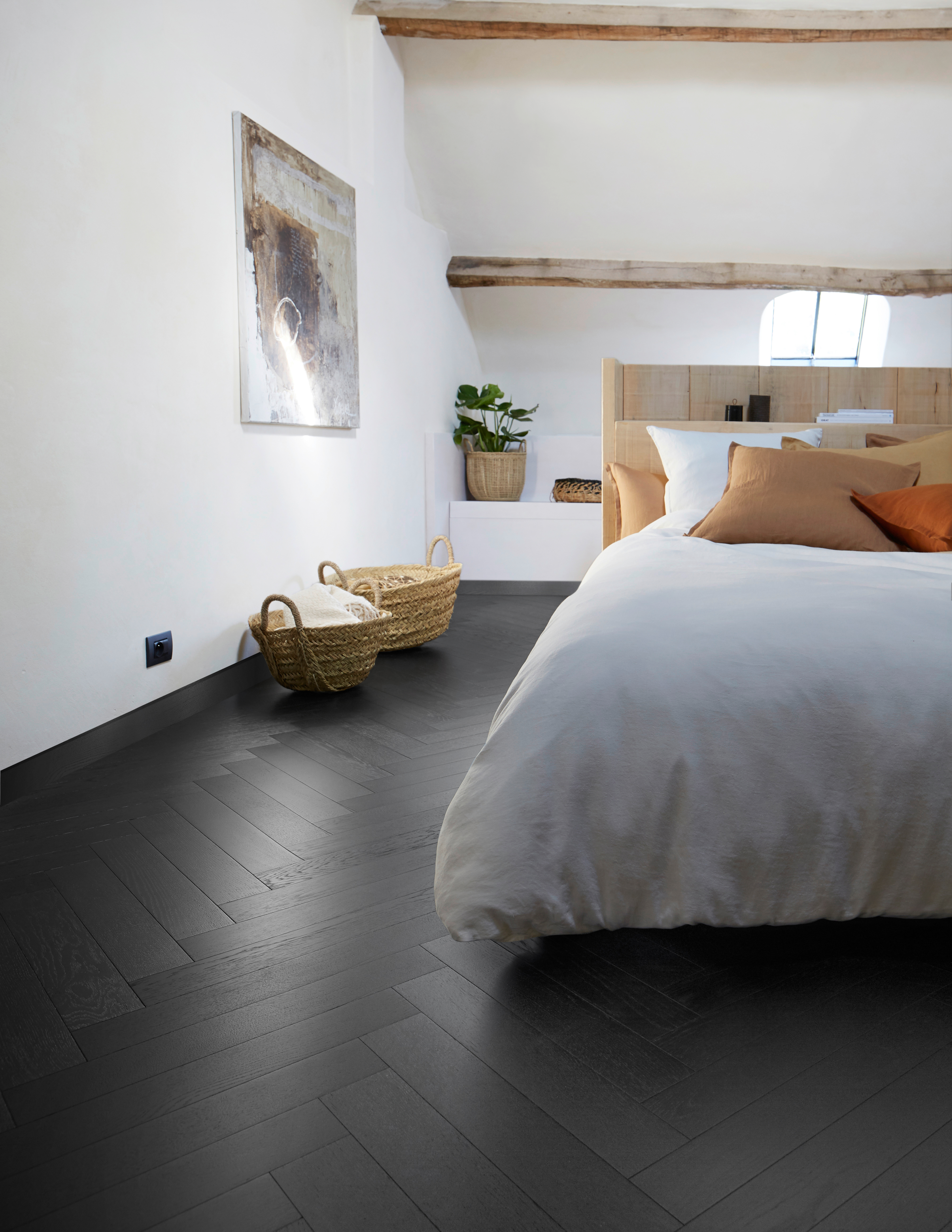 parquet foncé chambre