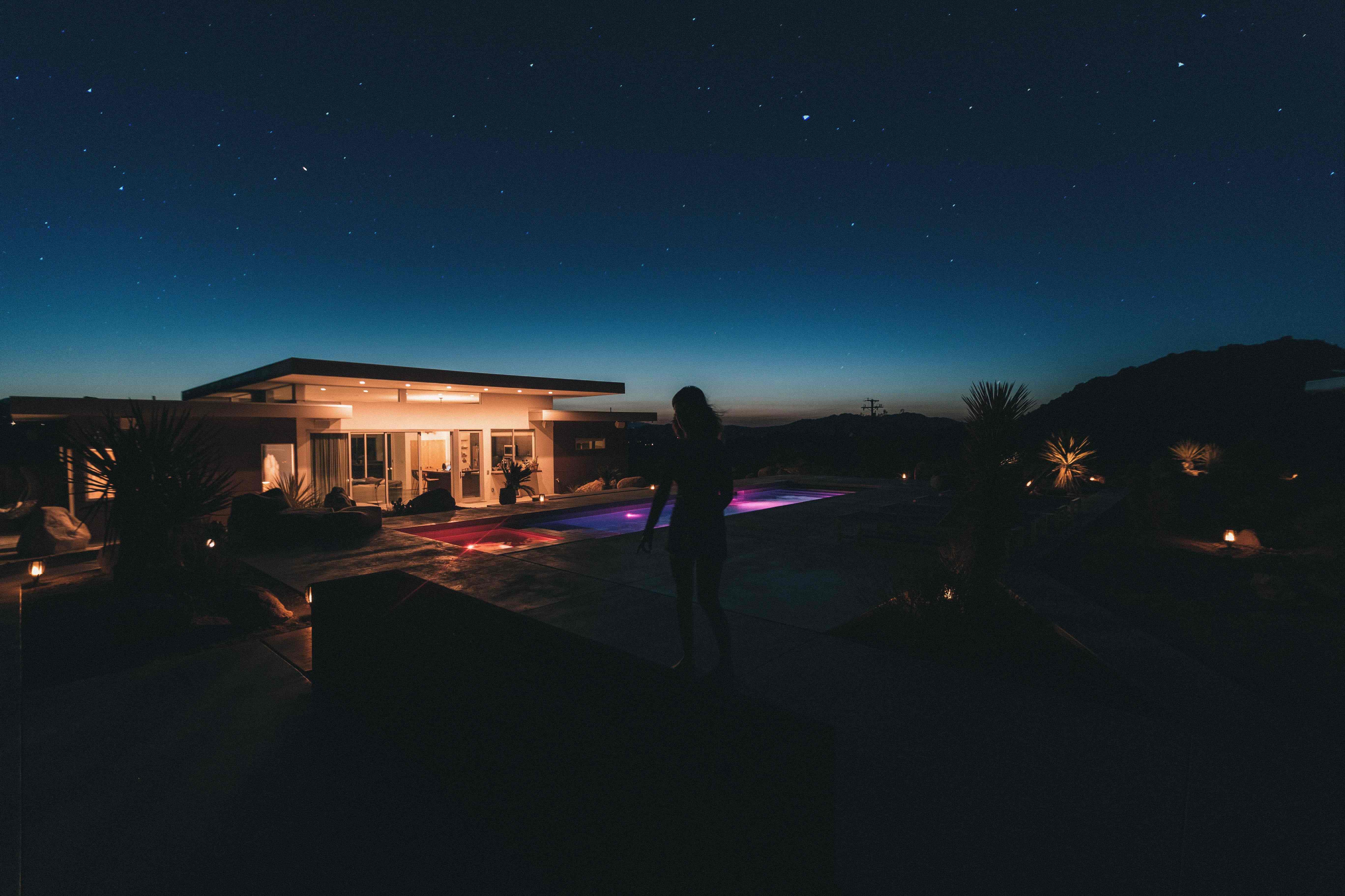 jardin nuit