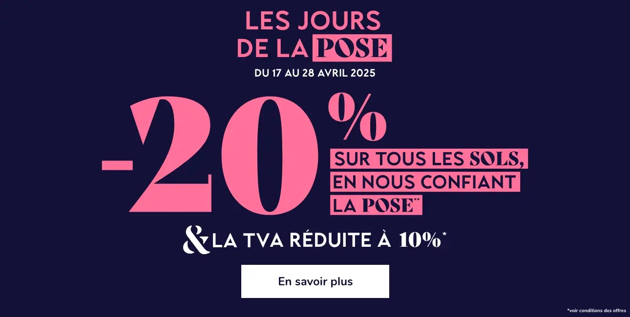 -20% en nous confiant la pose