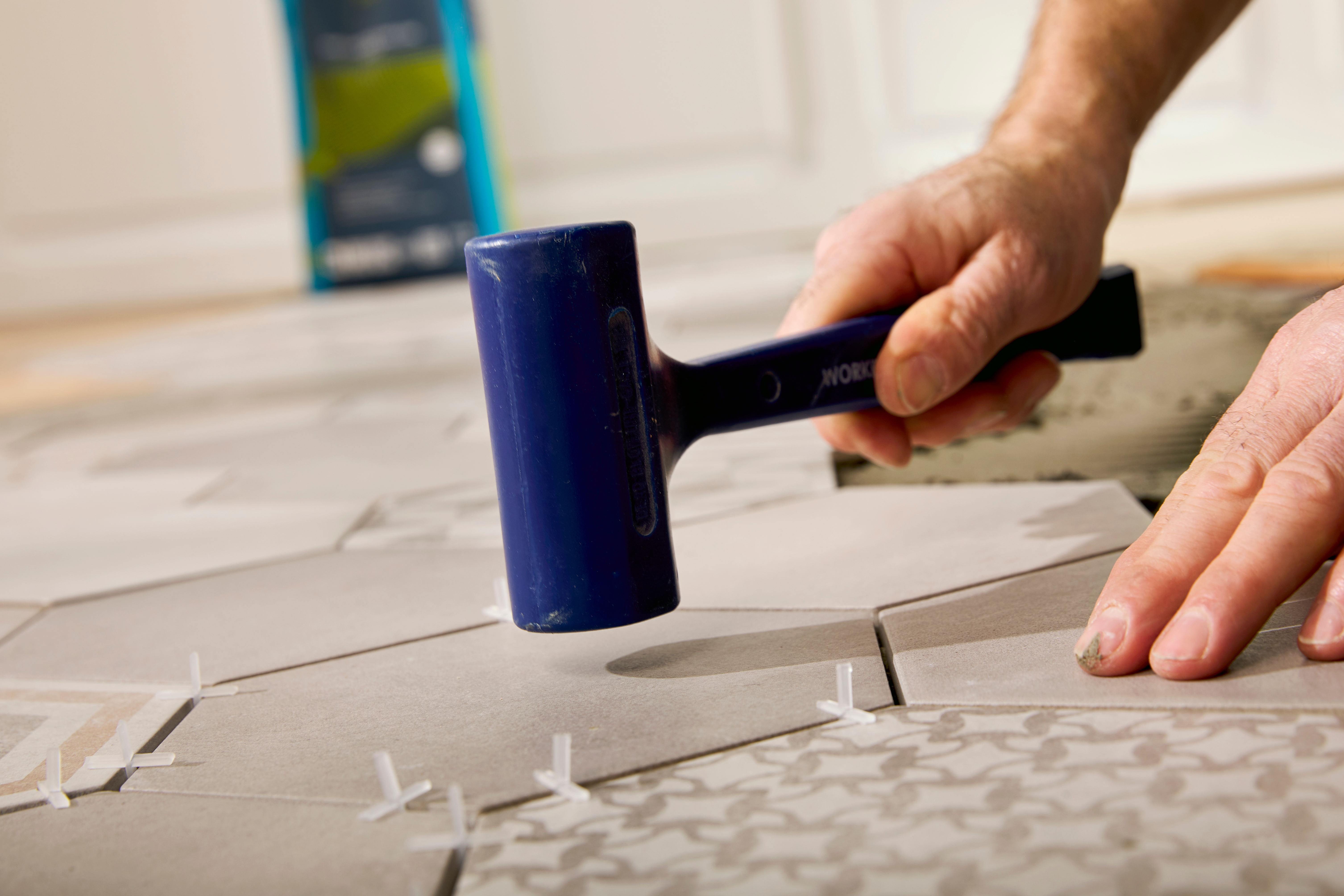 placer le nouveau carreau