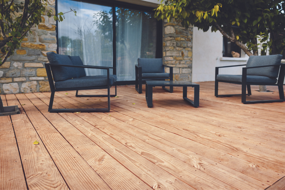 terrasse bois résineux