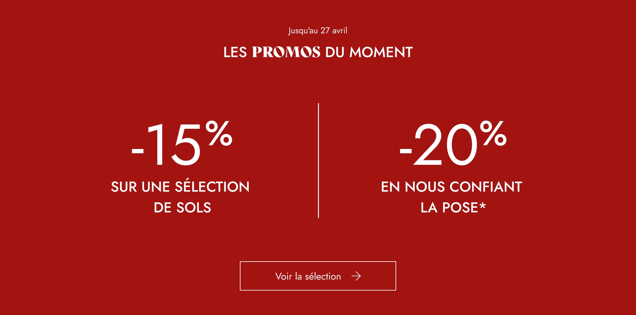 LES PROMOS DU MOMENT