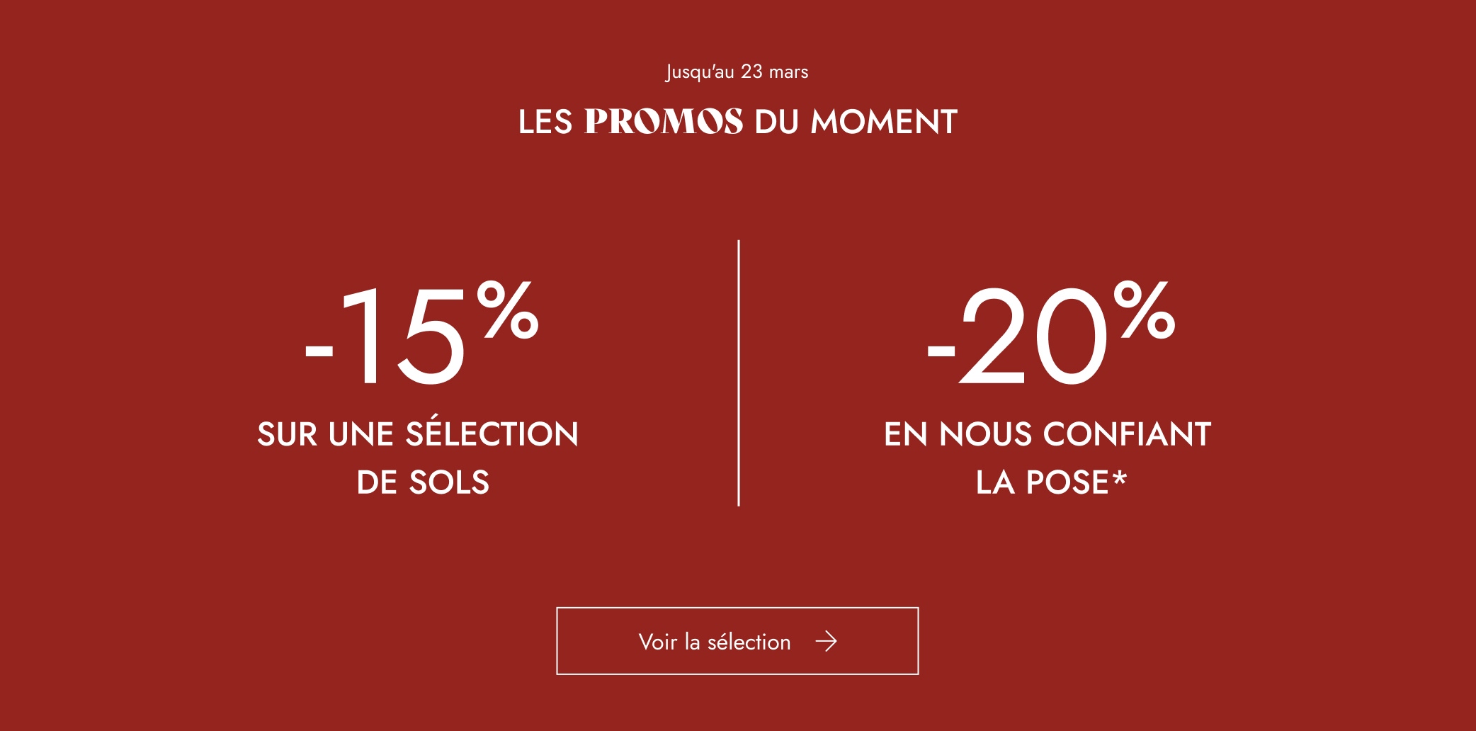 LES PROMOS DU MOMENT 