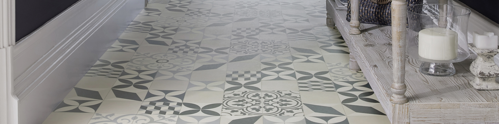 Revêtements de sol aspect carreaux de ciment