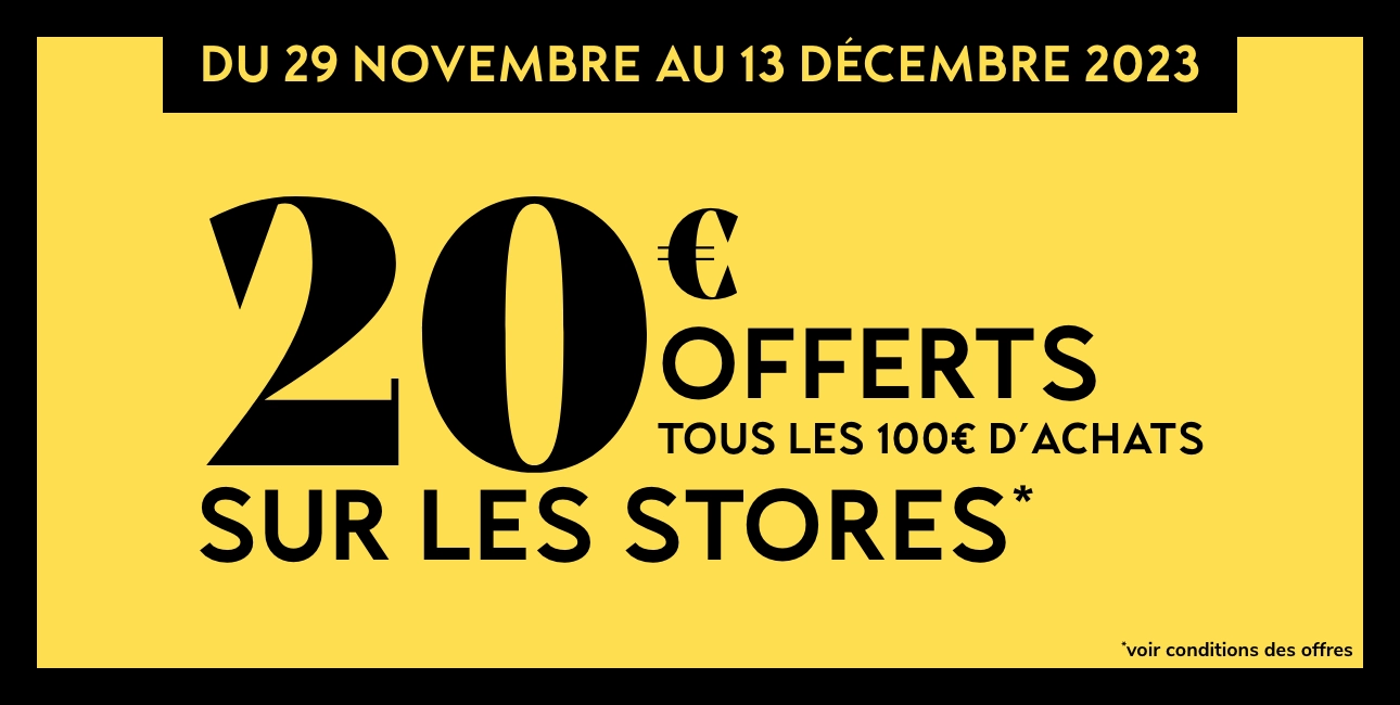 Opération réduction des prix sur les stores !