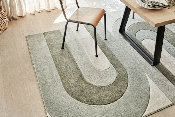 Notre sélection de tapis faciles à nettoyer pour la salle à manger