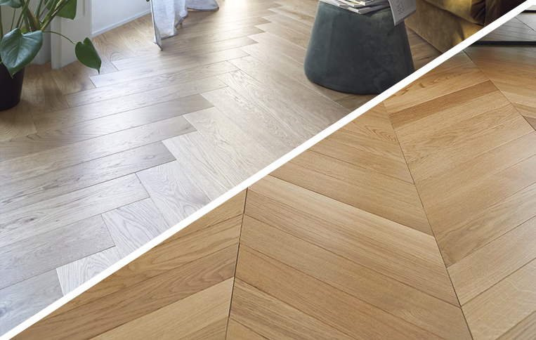 Différence entre chevron bâton rompu et point de Hongrie