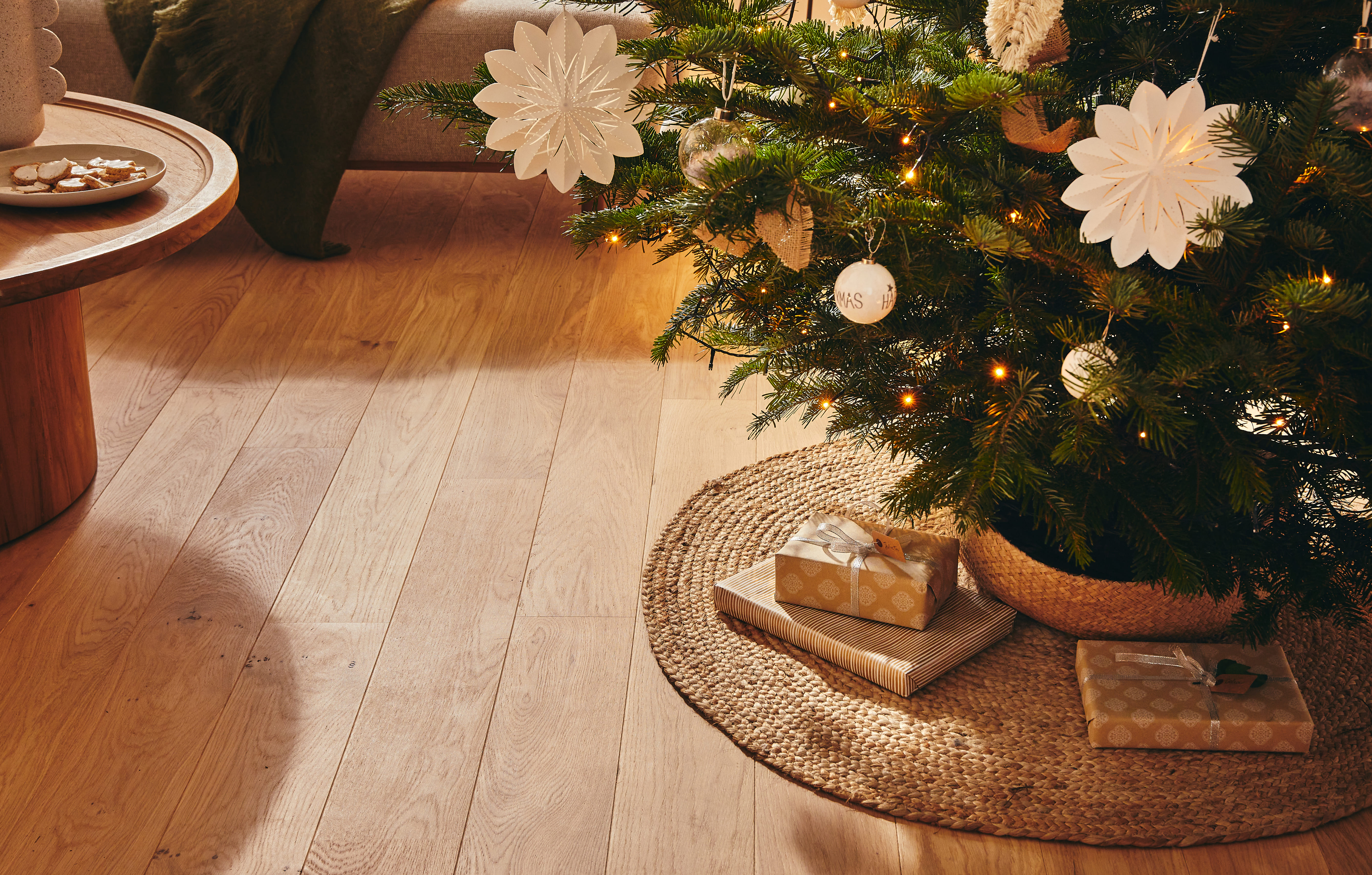 tapis rond sous le sapin