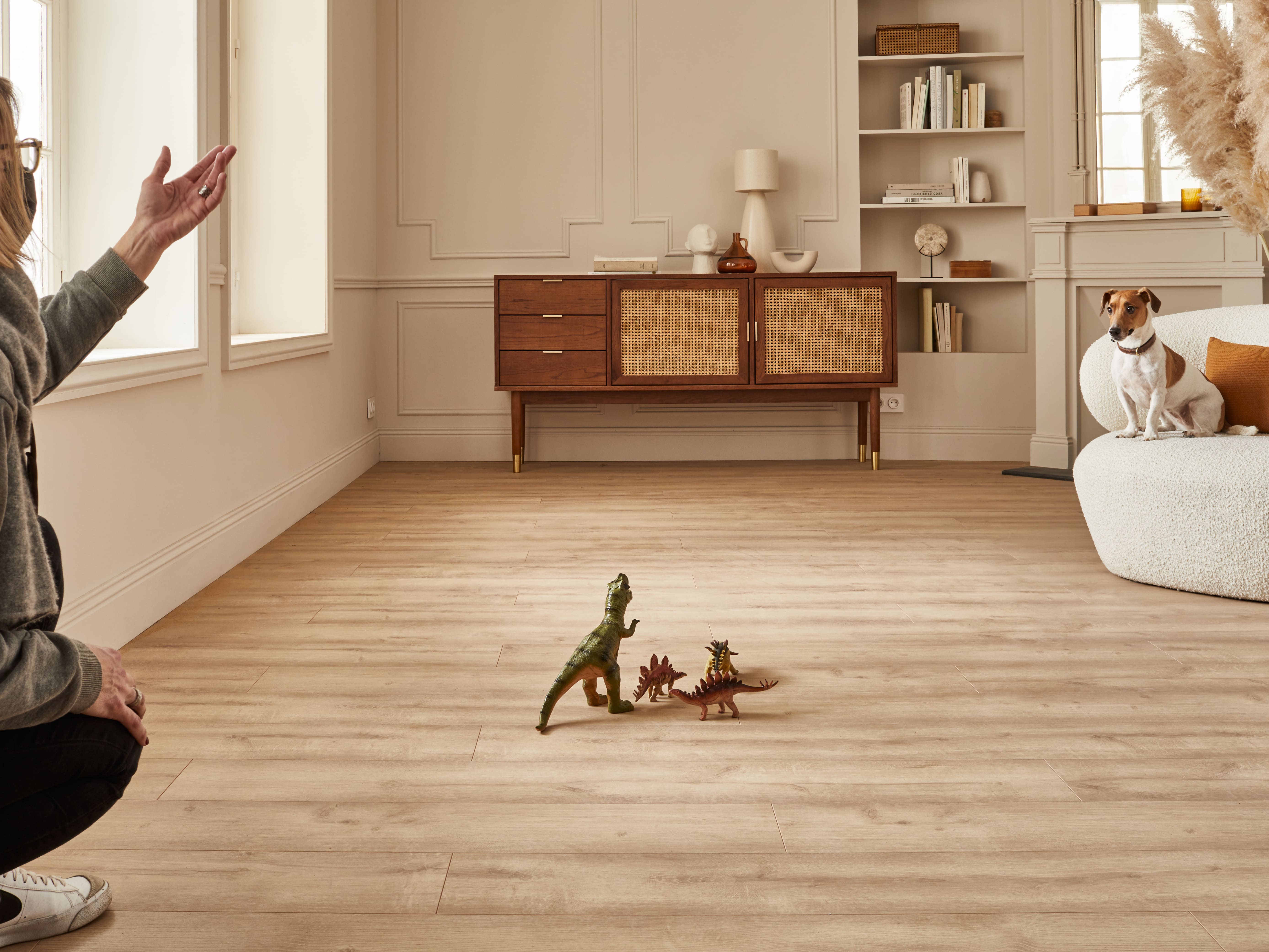 Quel parquet choisir avec un chien ?