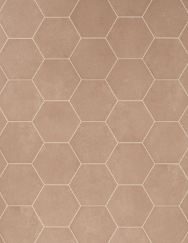 Sol vinyle MOONLIGHT, effet tomette terracotta clair, rouleau 4 m