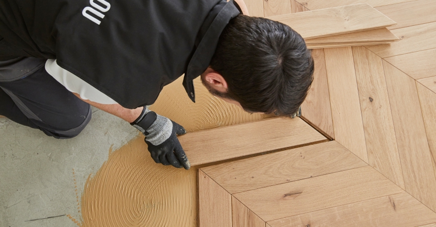 Pose de parquet
